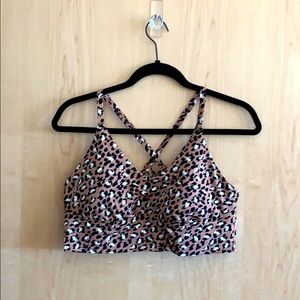 Long-Line Aerie Sports Bra with Criss-Cross back